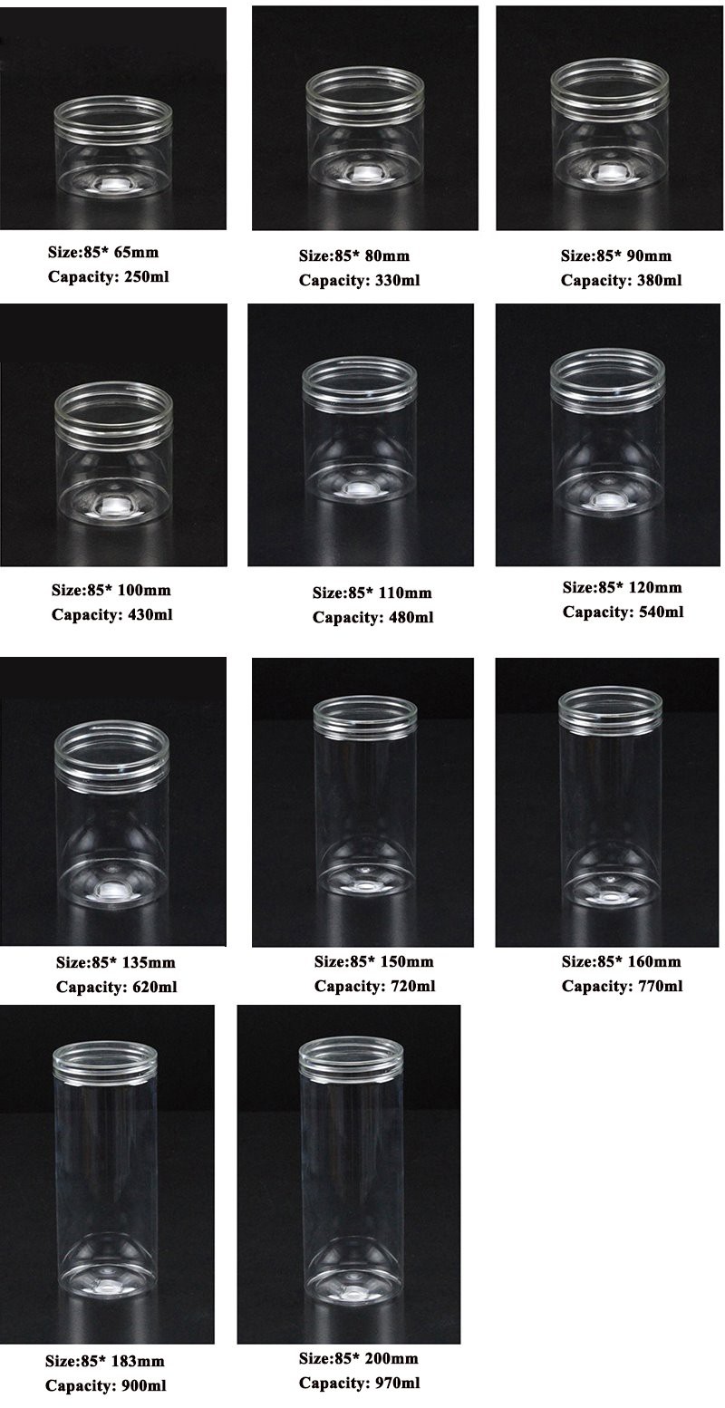 plastic jars with ldis 
