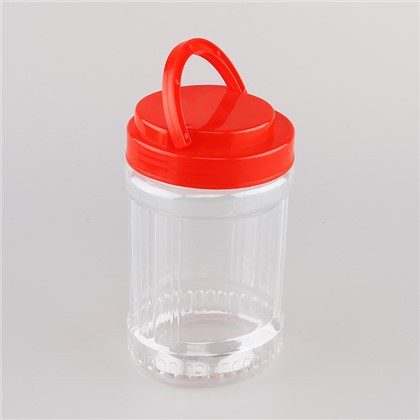 Balang Plastik 700ml dengan Tudung Merah