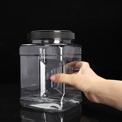 Bekas Plastik Segi Empat Dengan Penutup