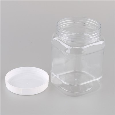 850ml Plastik Clear Square Bekas